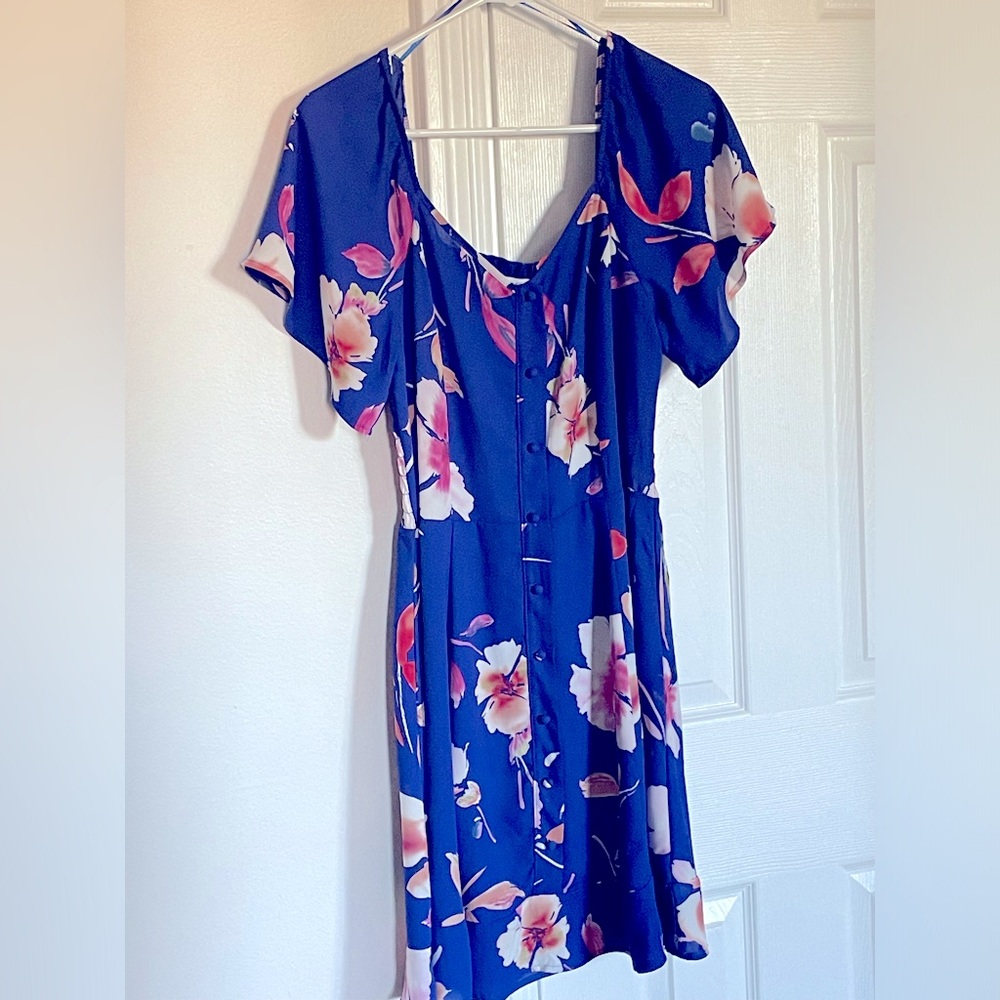 Blue Floral Dress